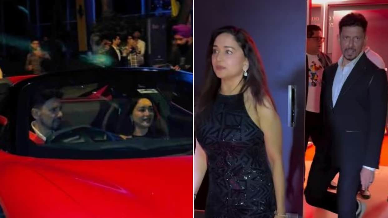 Madhuri Dixit Buys new 6 Crore Ferrari Car On Makar Sankranti Enjoy Ride In Mumbai With Hubby Dr Shriram Nene?