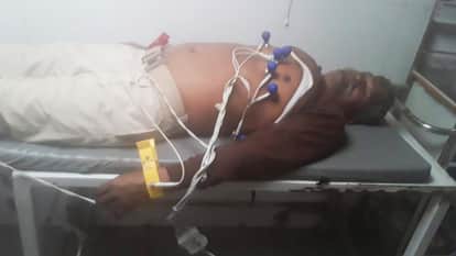 अस्पताल में भर्ती घायल होमगार्ड जवान