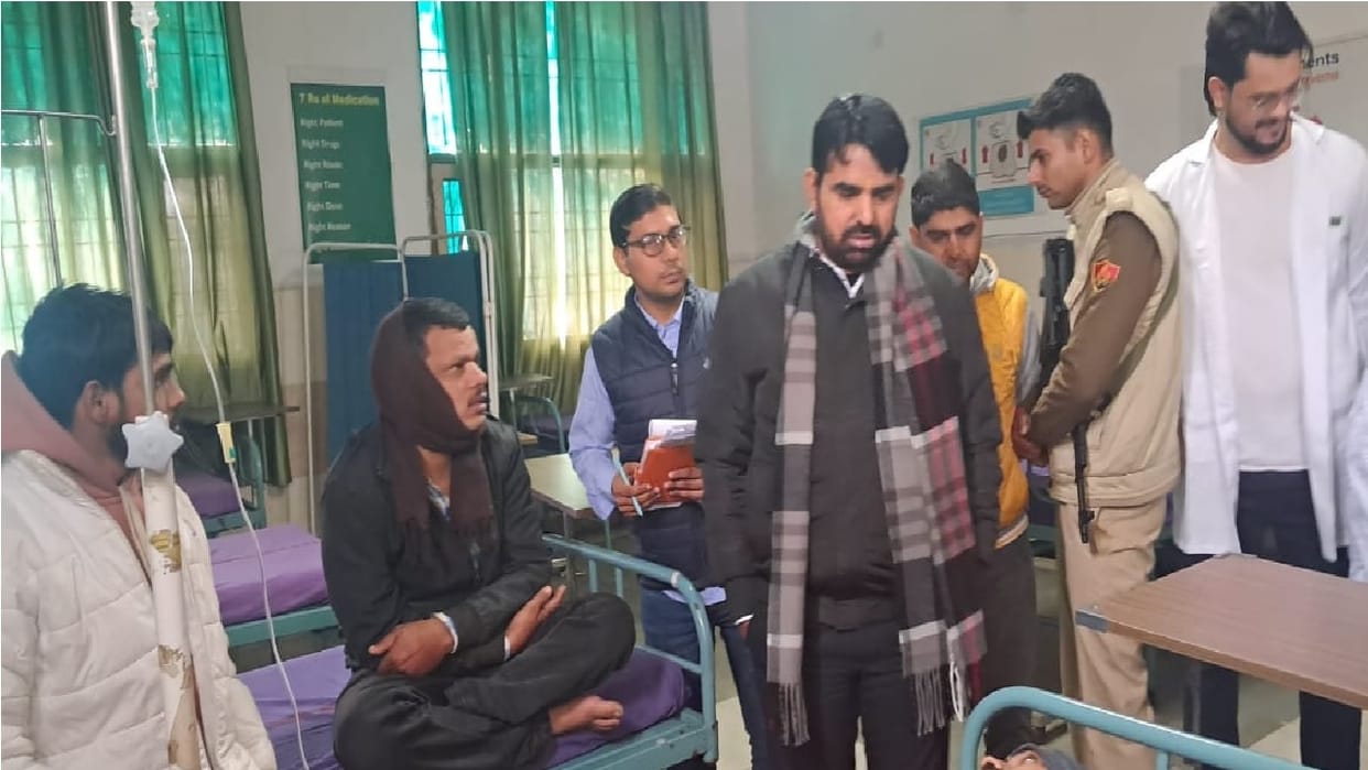 MLA Pawan Kharkhauda did a surprise inspection of the hospital in Sonipat