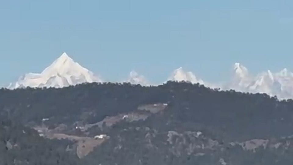 Nainital News: Himalayan mountains can also be seen from Bhimtal