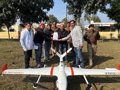 Haridwar News Medicines reached Haridwar jail in 23 minutes via drone from Rishikesh AIIMS