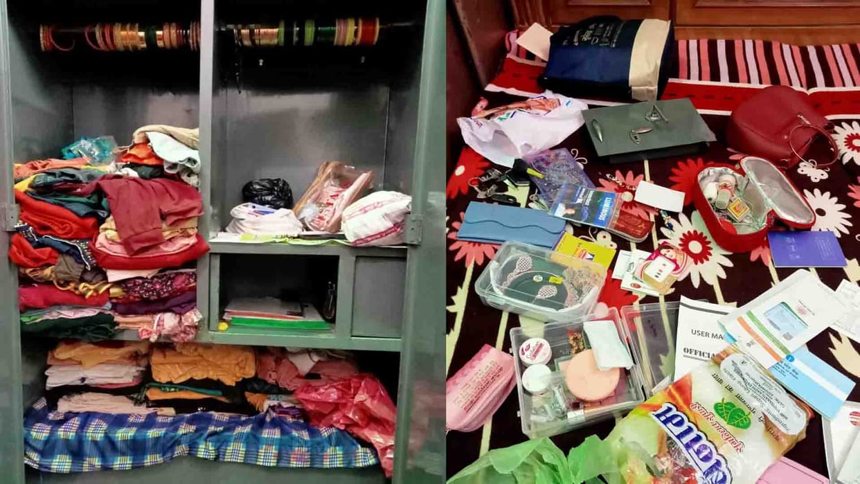 Thieves stole jewellery and cash worth about ten lakhs from an empty house of a soldier