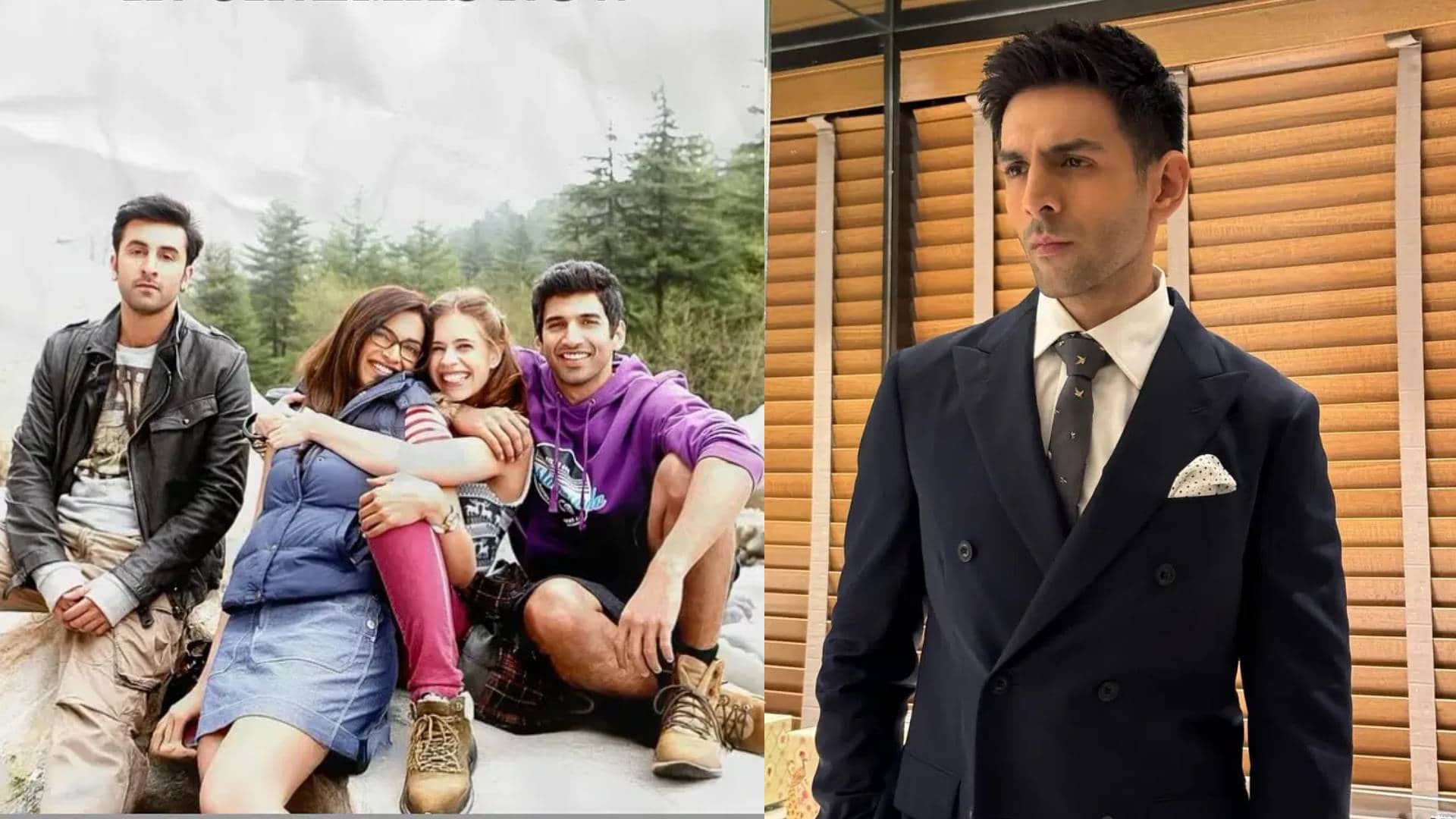 Yeh Jawaani Hai Deewani stars deepika ranbir cameo in kartik aaryan karan tu meri main tera main tera tu meri