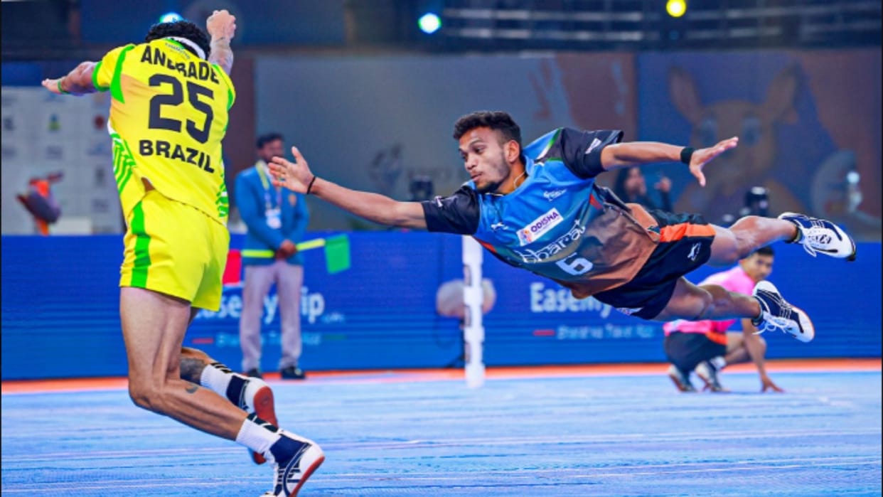 Indian men's team beats Brazil and Women Team defeated South Korea by big margin in Kho Kho World Cup