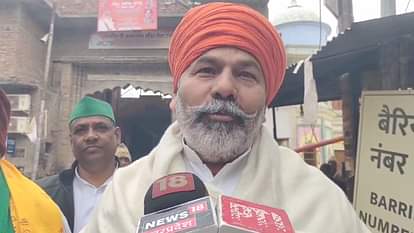 BKU leader Rakesh Tikait offered prayer to Ramlala in Ayodhya.