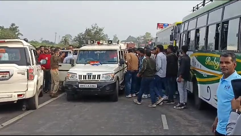 Horrific accident in Ujjain: Dumper hits parked bus, dozens of children injured