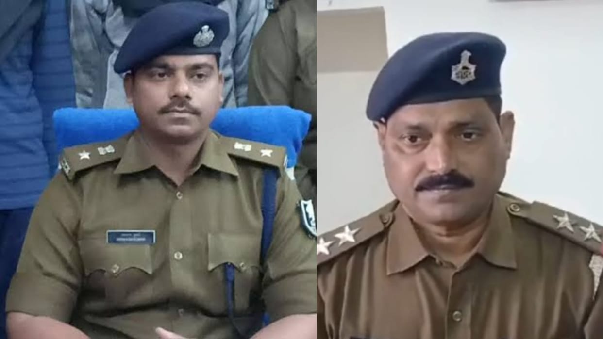Bihar news : SSP awakash kumar suspended police officer slapped sub-inspector in police station patna bihar