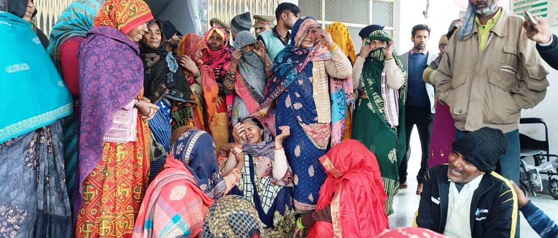 Tractor ran over three girl students Kabaddi player died on the spot