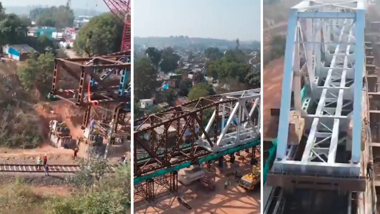 MP News: 76.20 meter open web girder placed in the largest grade separator in 2.5 hours