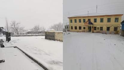 Himachal Weather: ऊंचाई वाले भागों ने फिर ओढ़ी बर्फ की सफेद चादर, निचले क्षेत्रों में बारिश, देखें तस्वीरें Himachal Weather: high altitude areas again covered in white sheet of snow, rain in many lower areas, see phot
