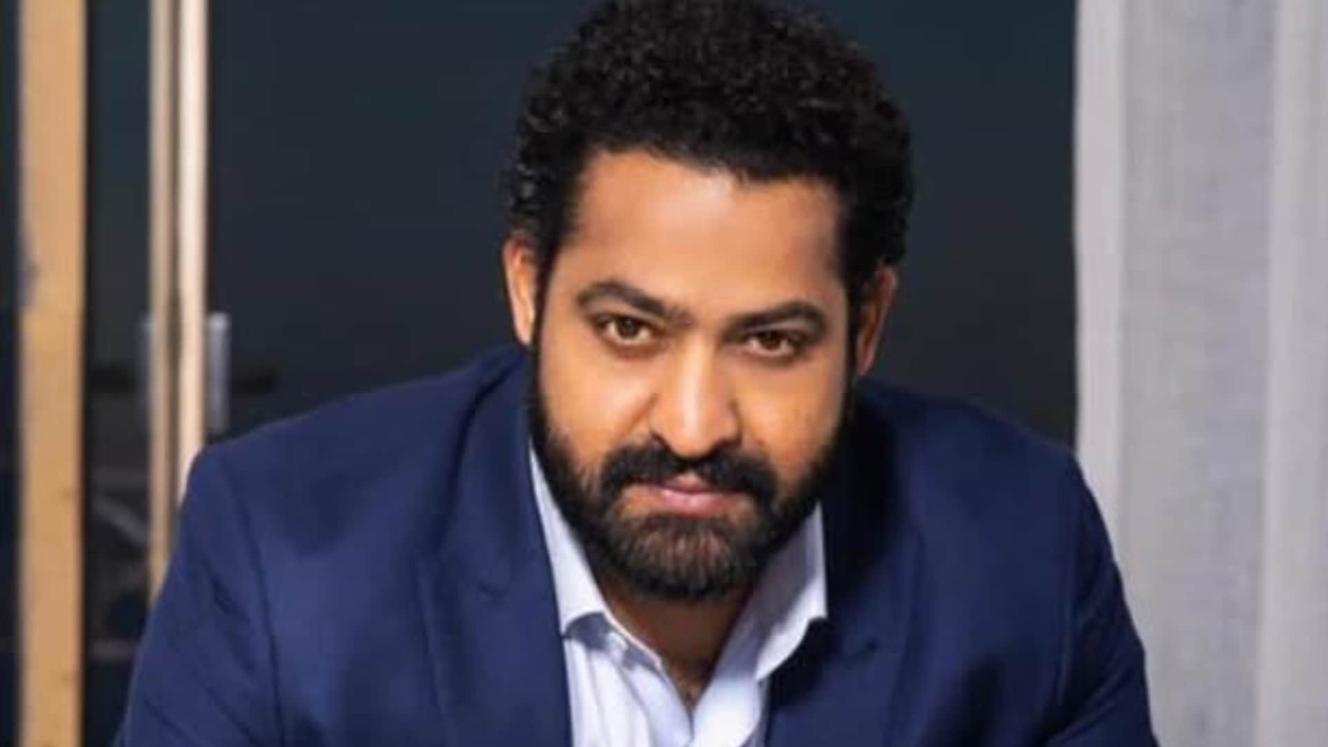 Jr NTR visited the NTR Ghat to offer his prayers to his late grandfather on his 29th death anniversary