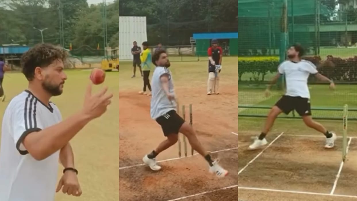 Kuldeep Yadav started practice before the ODI series against England and Champions Trophy video