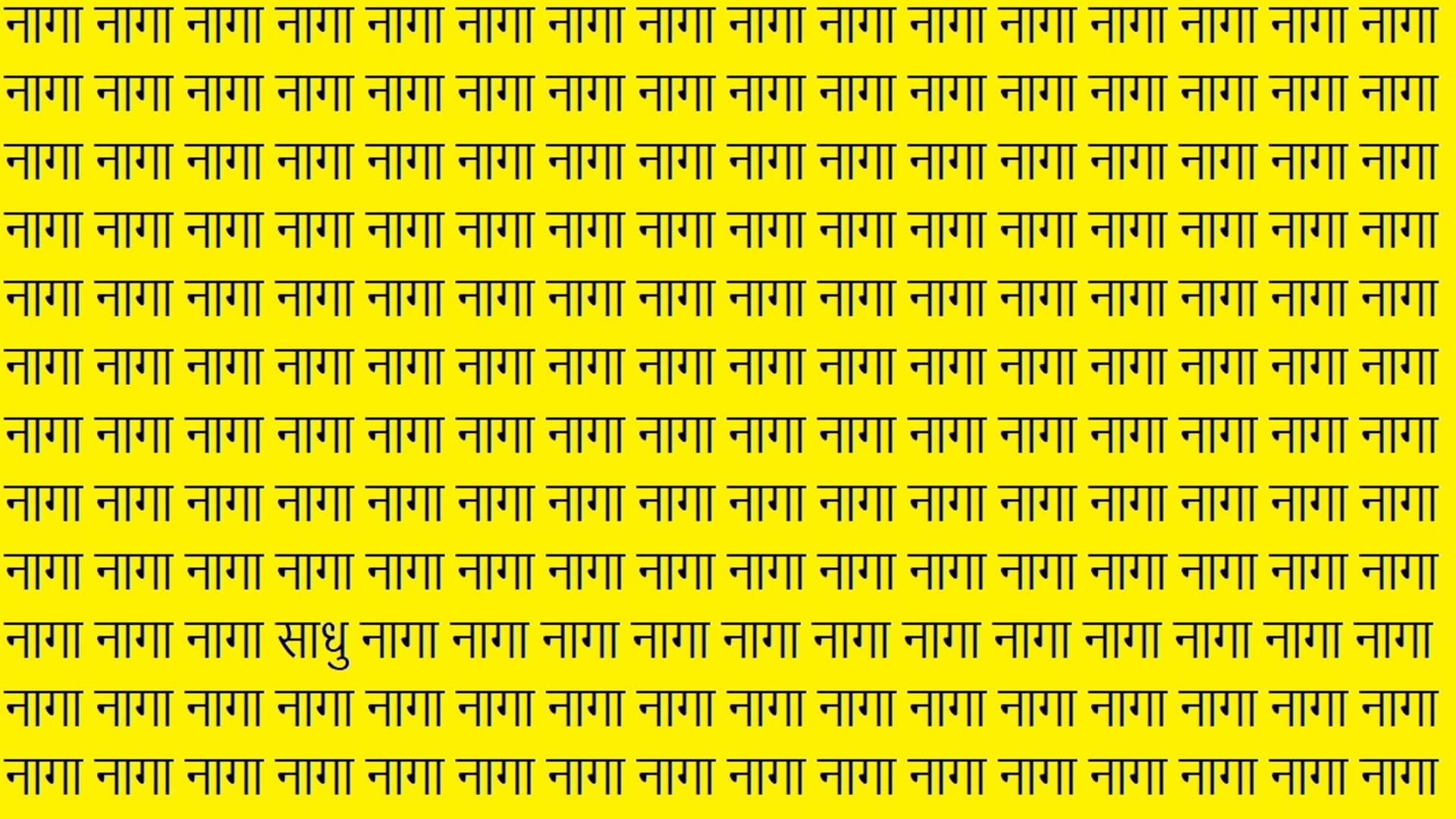 Optical Illusion iq test brain test can you spot naga in 13 seconds