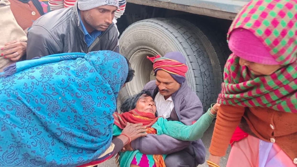 trailer crushed old man in mau household from cobbler shop family members inconsolable