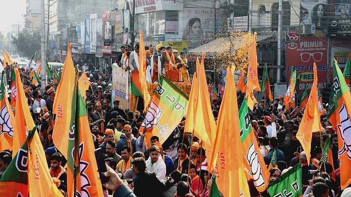 CM pushkar singh dhami road show in haldwani