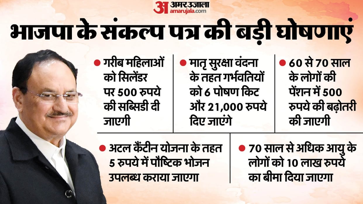 Delhi Election 2025 BJP Manifesto Sankalp Patra Vidhan Sabha Chunav News Updates in Hindi