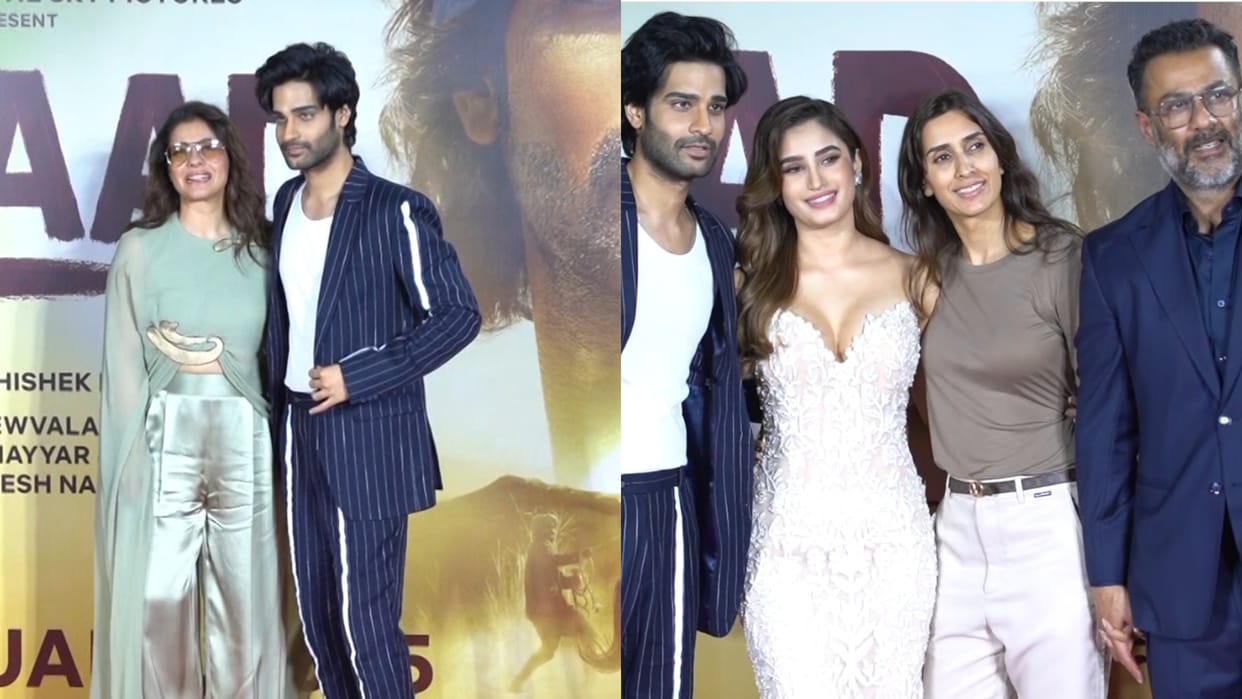Ajay Devgn Rasha Thadani Amaan Devgan Film Azaad Screening Reached Tamannaah Bhatia To Support