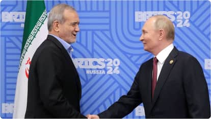 ईरान के राष्ट्रपति मसूद पेजेशकियन और रूस के राष्ट्रपति