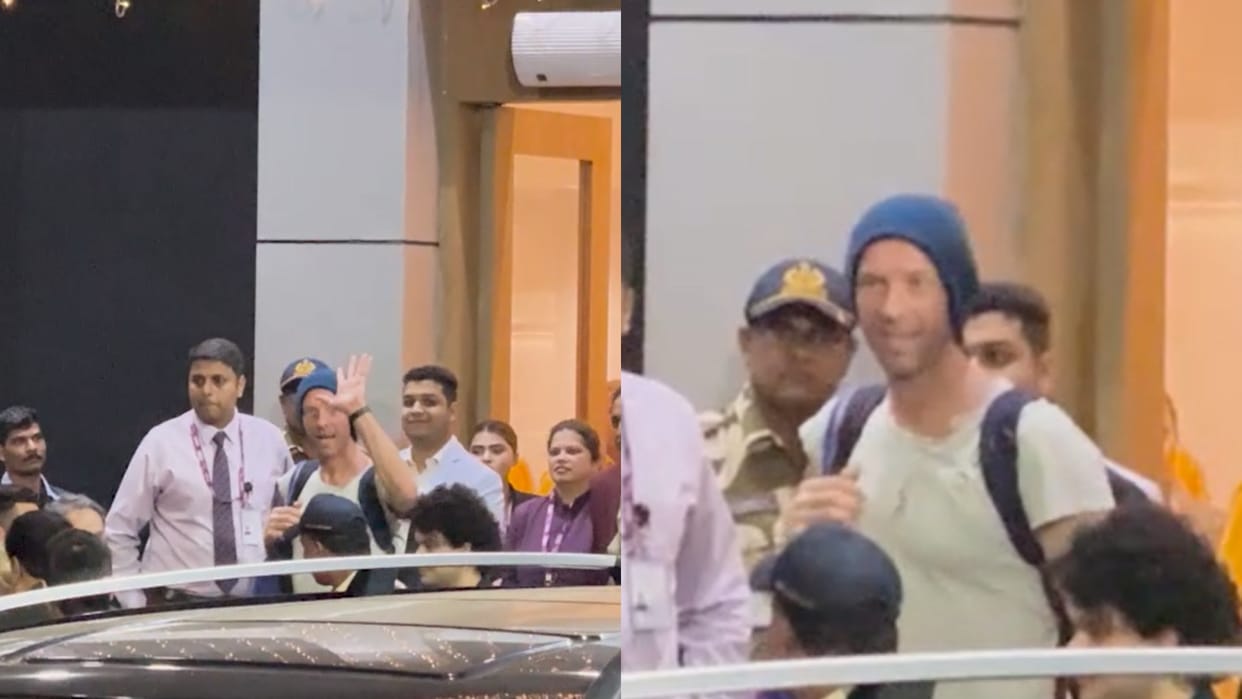 Coldplay Concert Chris Martin and Coldplay band reached Mumbai Spot at Kalina Airport