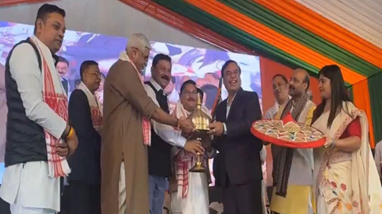 Lok Sabha MP Dilip Saikia takes charge as new BJP State Unit President of Assam