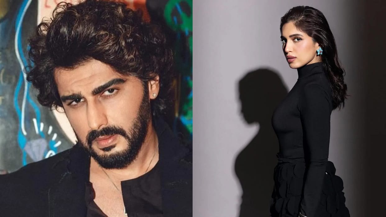 Arjun Kapoor Bhumi Pednekar Narrowly Escape Injury Ceiling Collapses on Mere Husband Ki Biwi Set
