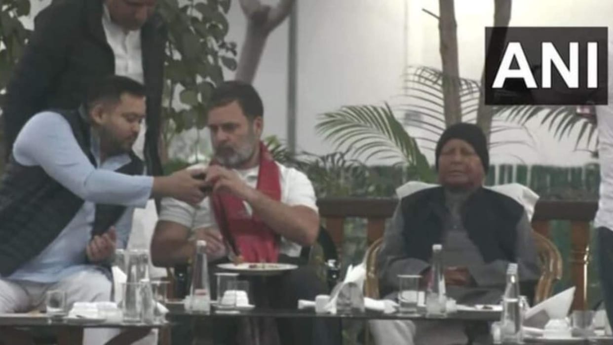 Bihar News : Rahul Gandhi Lalu Yadav meeting in bihar election 2025 year