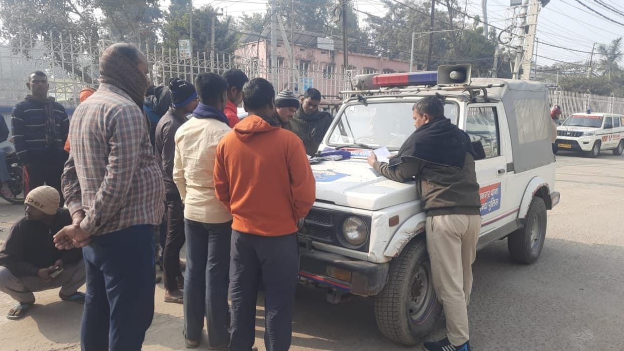 Bihar News: Truck hits brick loaded tractor in Nalanda, driver died, driver flees leaving truck
