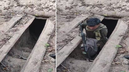 Bijapur naxal Encounter,  weapons factory found in tunnel Like Hamas, Naxalite Hidma
