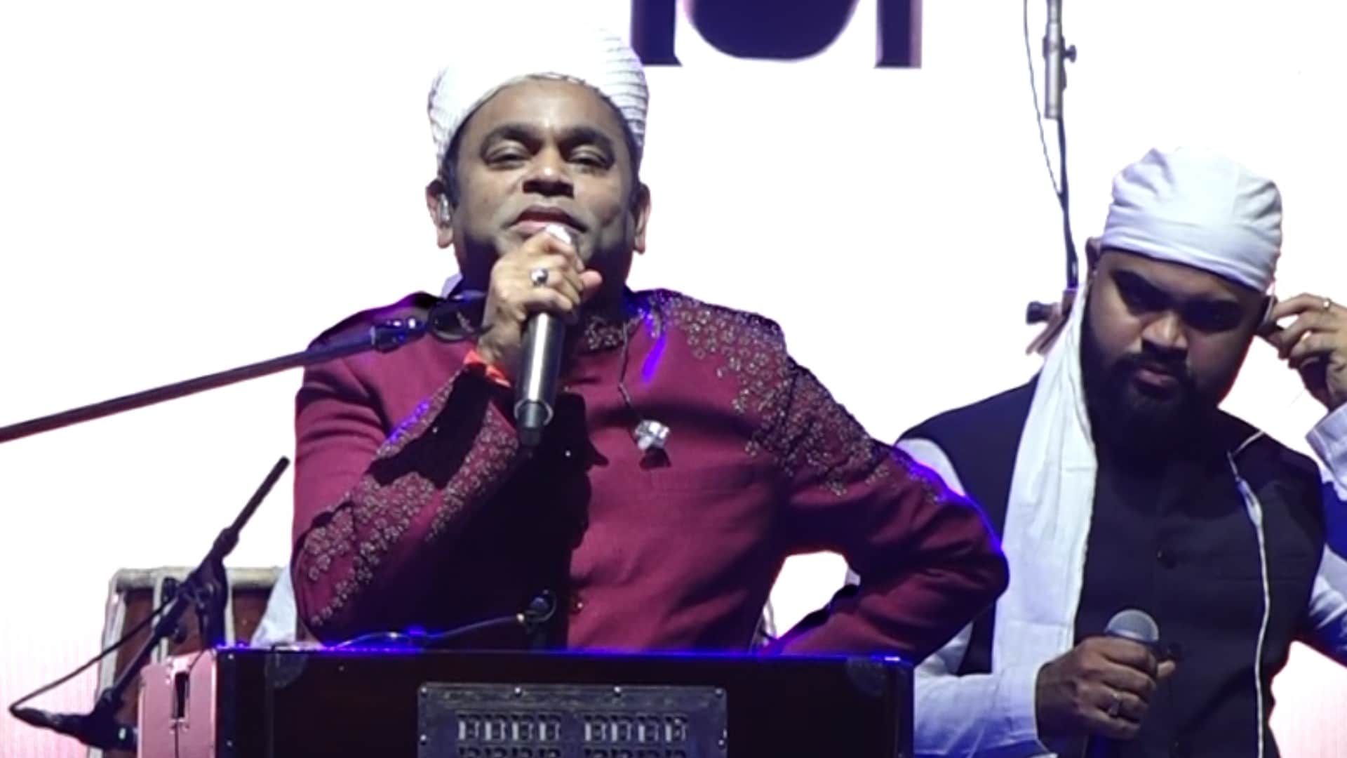 Music Concert were organized in the memory of Gulam Mustafa Khan AR Rahman songs mesmerized everyone