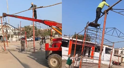 Ramlila from 22nd with Ganesh Puja Shri Ram Barat will be taken out on 5th February preparations are going on