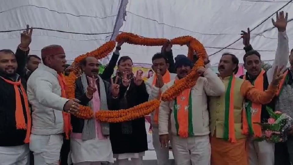 CM Pushkar Singh Dhami road show in Lohaghat