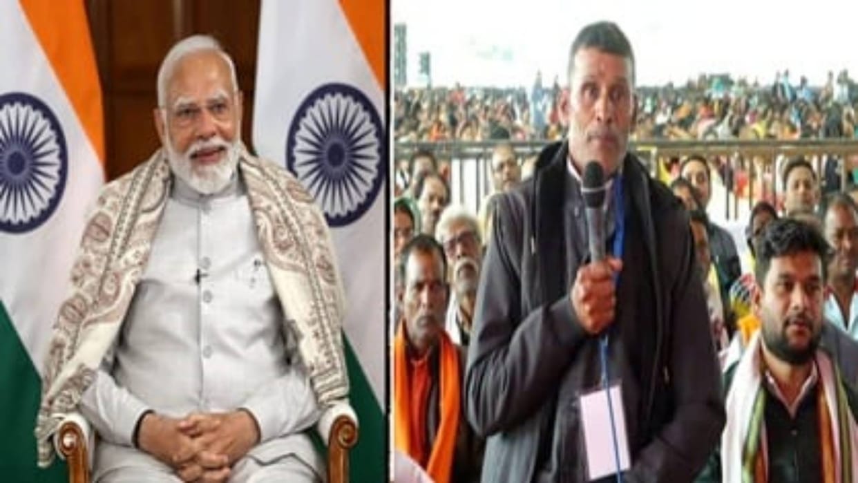 PM Modi interacted with Manohar Mewada of Sehore learned about changes brought about by ownership scheme