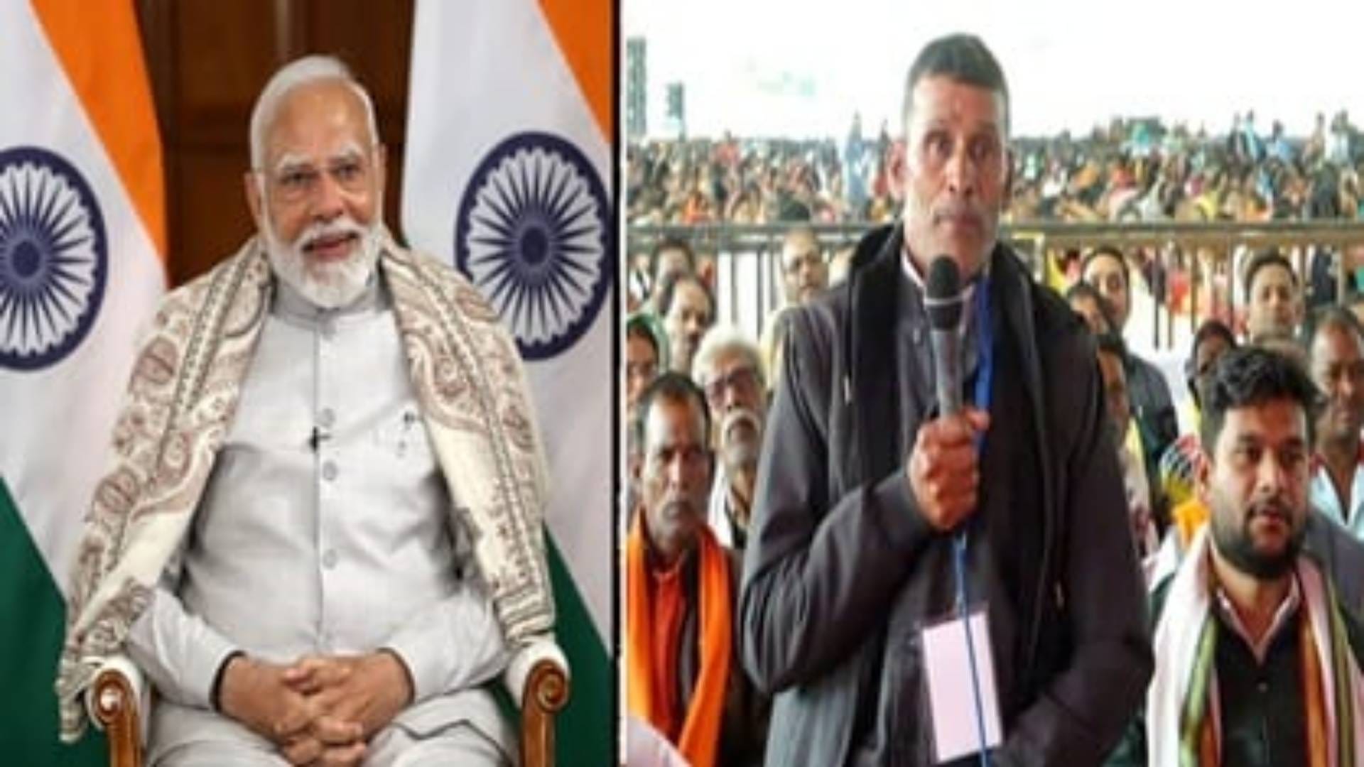 सीहोर प्रधानमंत्री मोदी ने मनोहर मेवाड़ा से वर्चुअल संवाद किया