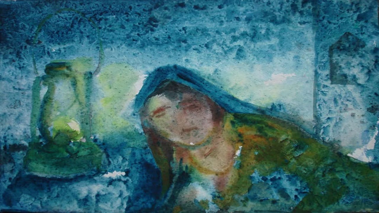 artist Mohammad Qamar carved human emotions with colours in shahjahanpur
