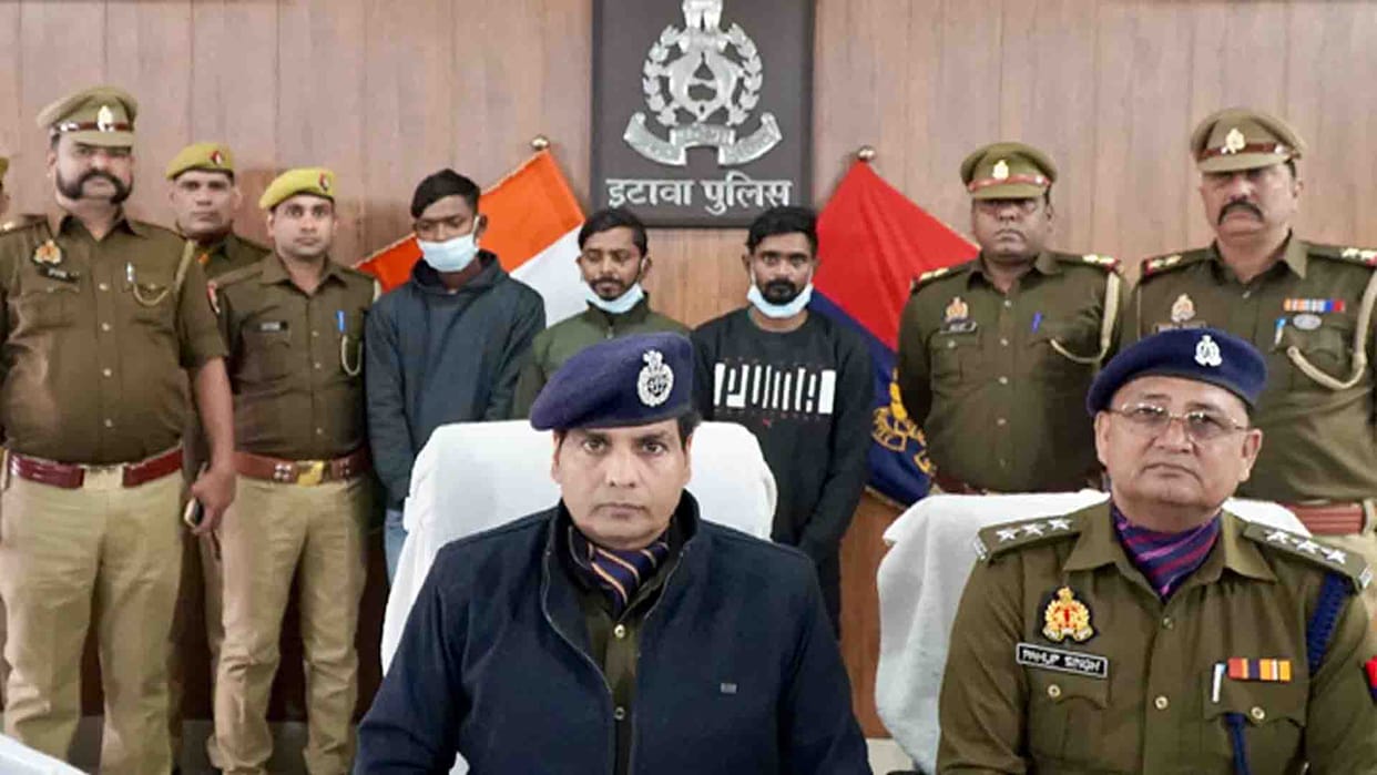 Etawah: Three wanted gangsters arrested in encounter