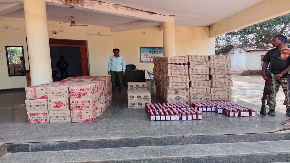 Liquor was being brought from neighboring states and consumed police raided and seized illegal liquor worth mo