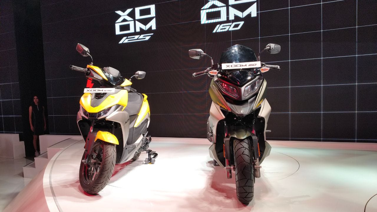 Two Wheelers Launched In Auto Expo 2025 Bharat Mandapam Hero Xoom 160 Suzuki Gizzer Flex Fuel Ampere Xyber