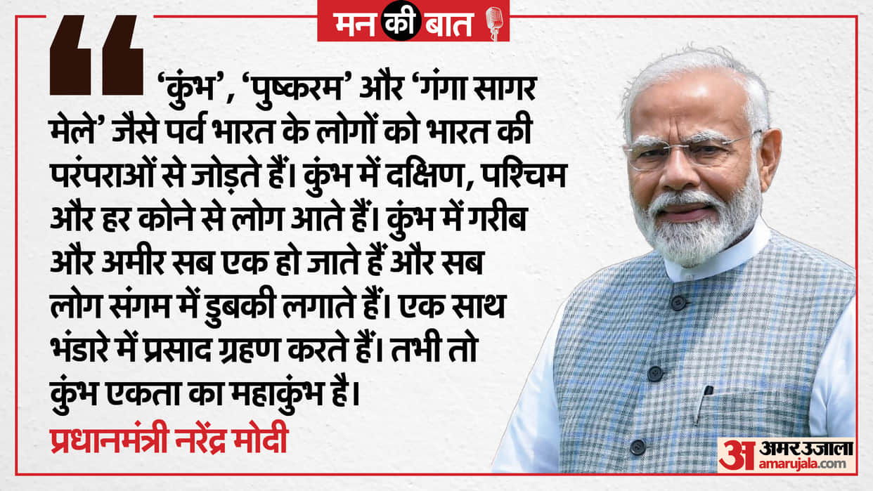 PM Modi Mann Ki Baat Today Highlights: Prayagraj Mahakumbh 2025, Republic Day, Delhi Election Key Points