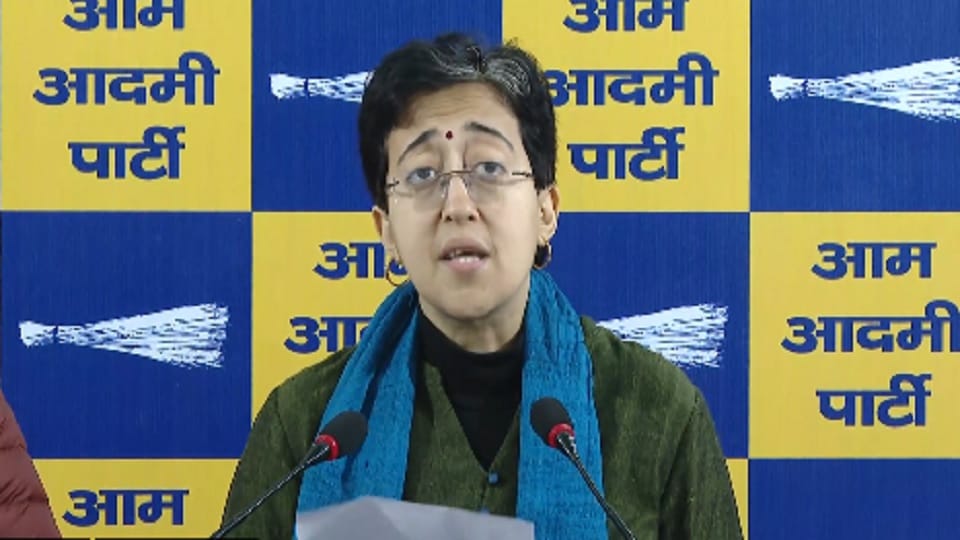 Atishi wrote a letter to the Vidhan Sabha speaker on the suspension of AAP MLAs