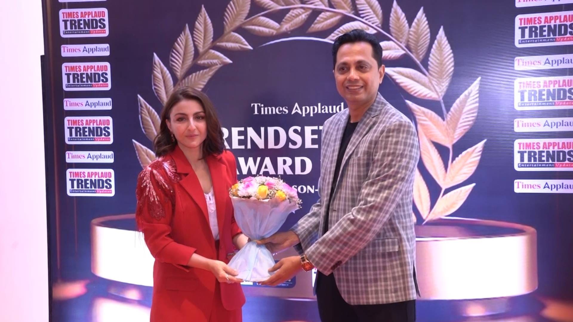 soha ali khan shares brother saif ali khan health update says he is recovering well at trendsetters award 2025