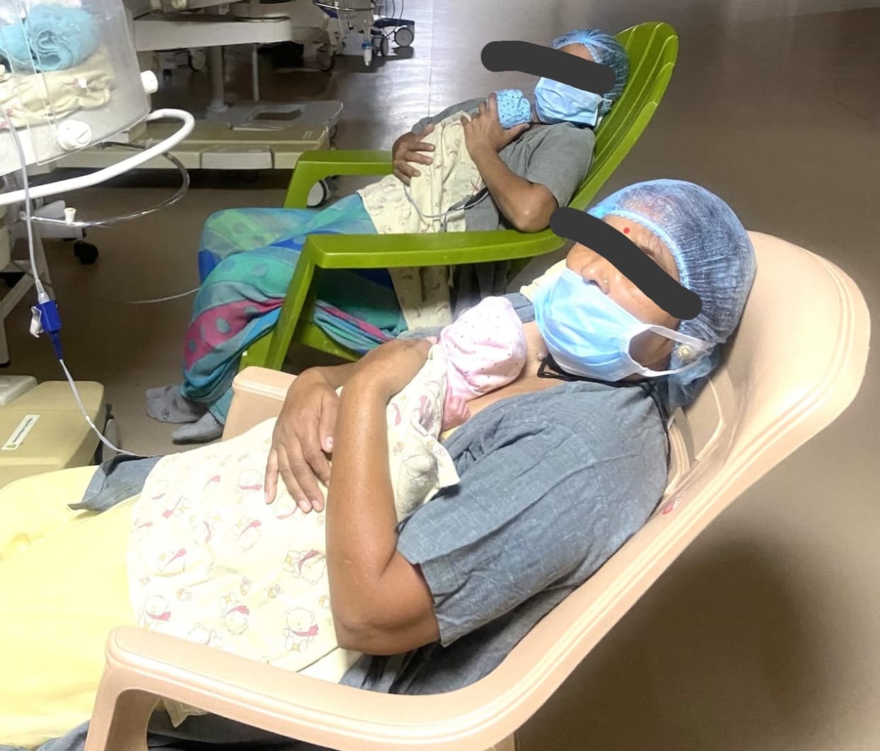 Bhopal: In AIIMS, a mother suffering from sickle cell gave birth to twins 2 months before the due date, matern