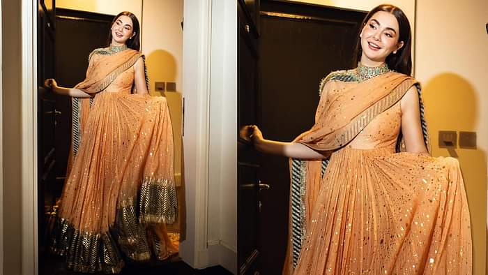 pakistani actress Hania Aamir inspired Engagement Outfit Idea