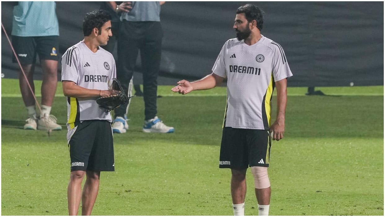 IND vs ENG T20 PHOTOS: Shami finally joined Indian team, practiced with a bandage on his left knee in Kolkata