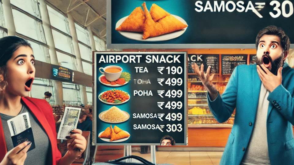 Indore news Airport's Snack Prices Tea Poha Samosa