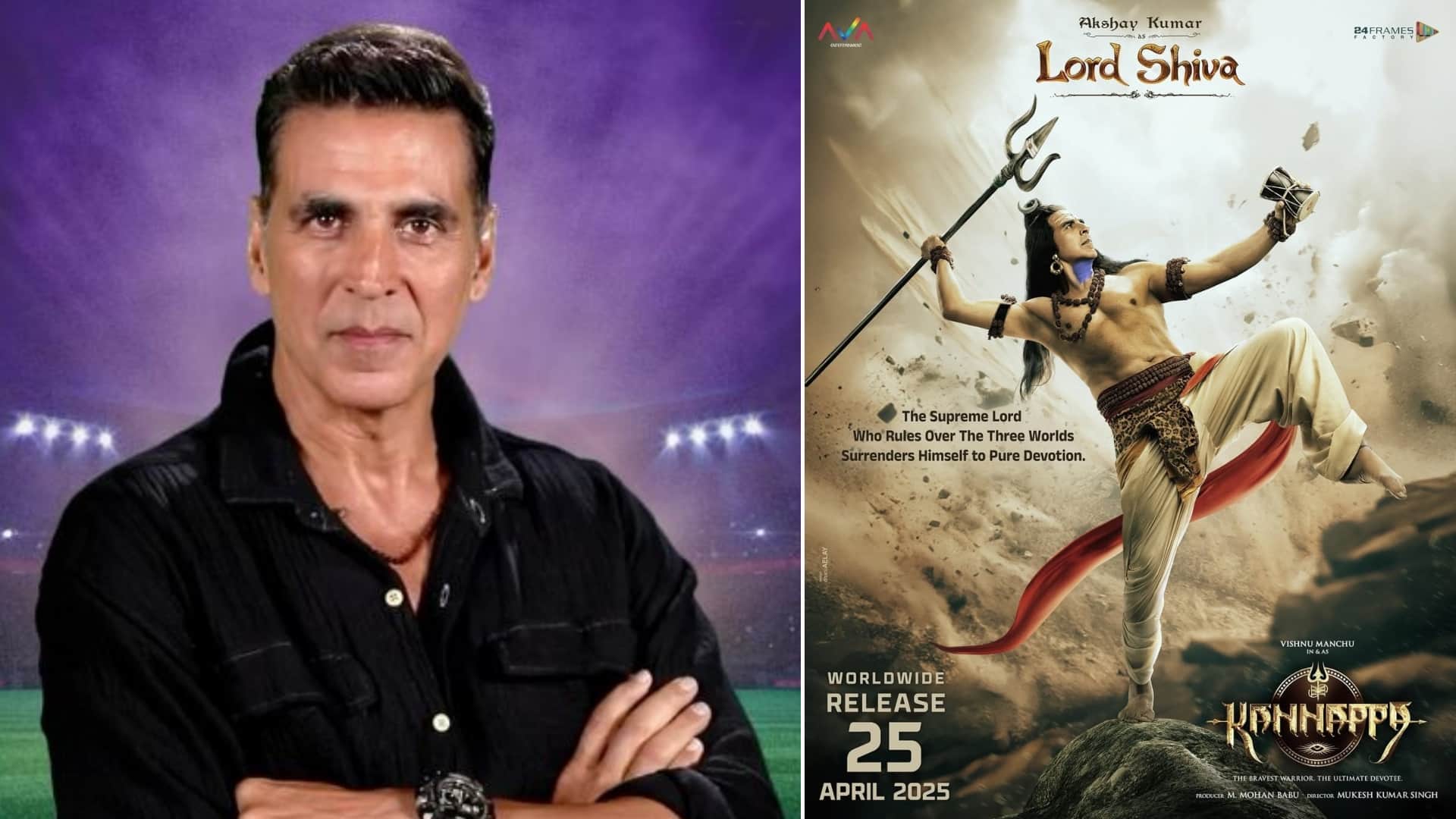 Akshay Kumar Mahadev for Kannappa Honored to bring Lord Shiva divine journey in Vishnu Manchu film