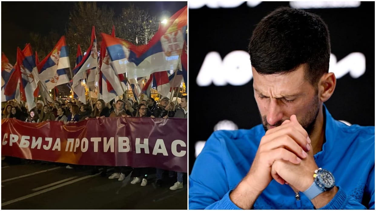 Novak Djokovic Condemns Violence Against Protesters In Serbia after reaching Australian Open 2025 quarterfinal