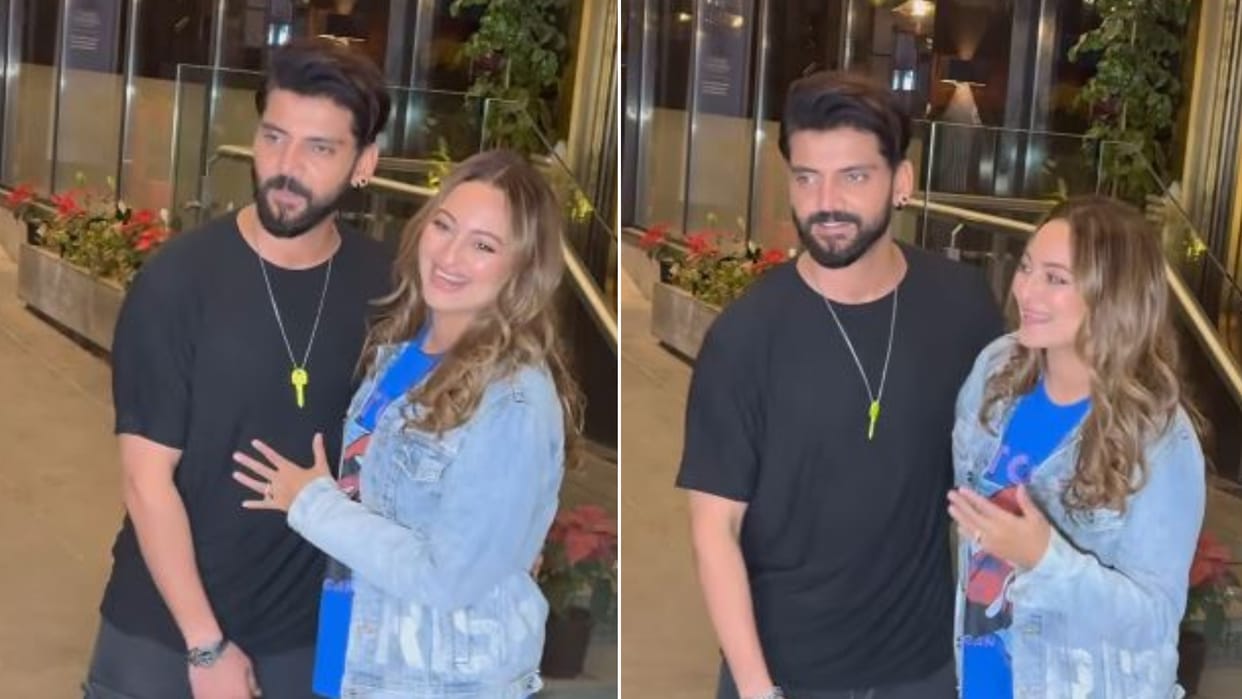 Sonakshi Sinha Sets Couple Goals As She Denies Posing Without Husband Zaheer Iqbal SEE Video