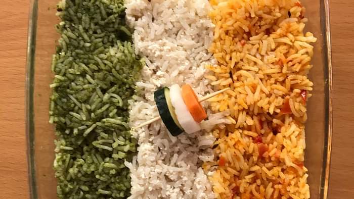 26 January 2025 Republic Day Special Dish Know How to Make Tricolor Rice Recipe in Hindi