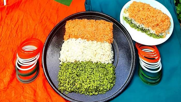 26 January 2025 Republic Day Special Dish Know How to Make Tricolor Rice Recipe in Hindi