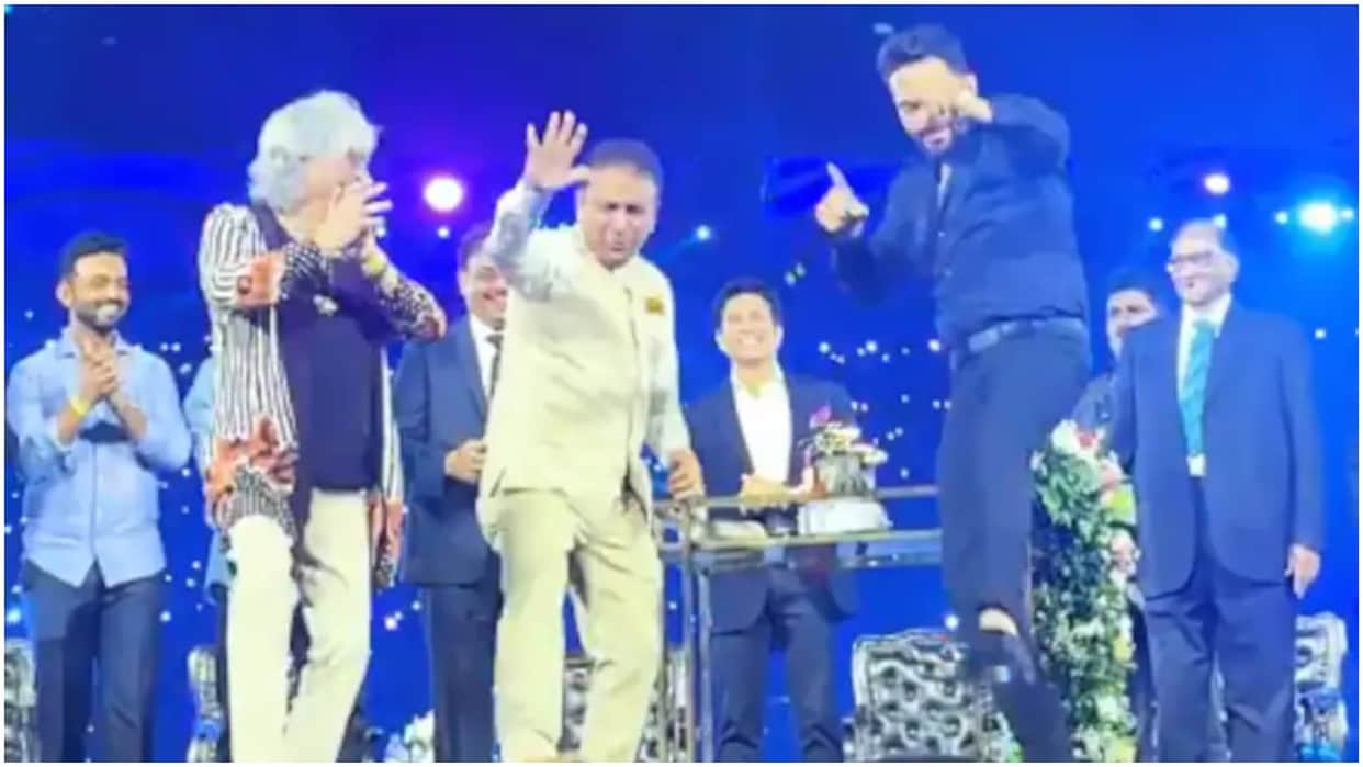 Wankhede Stadium: Sunil Gavaskar danced on song 'Om Shanti Om', Sachin sang song with Shekhar Ravjiani, Video